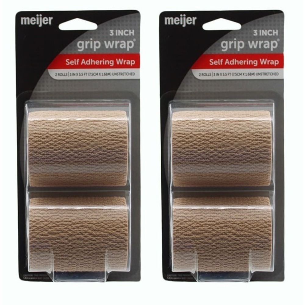 Meijer 3 in Grip Wrap Self Adhering Wrap 2 Pack